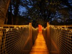 Walkway at night